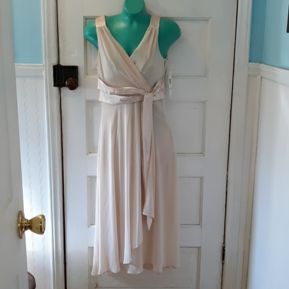 Evan Picone cream formal dress prom wedding